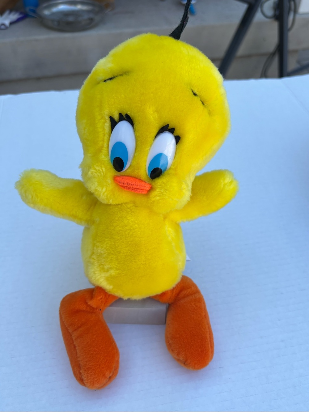Vintage Looney Tunes Tweety Bird Plush Stuffed Animal Yellow